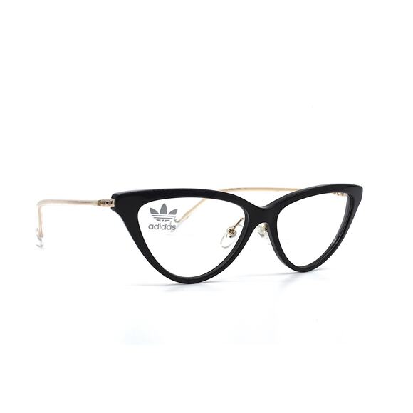 Adidas AOK006O.092.120 Eyeglasses – Black Frame with Gold Temples - Picture 2 of 9